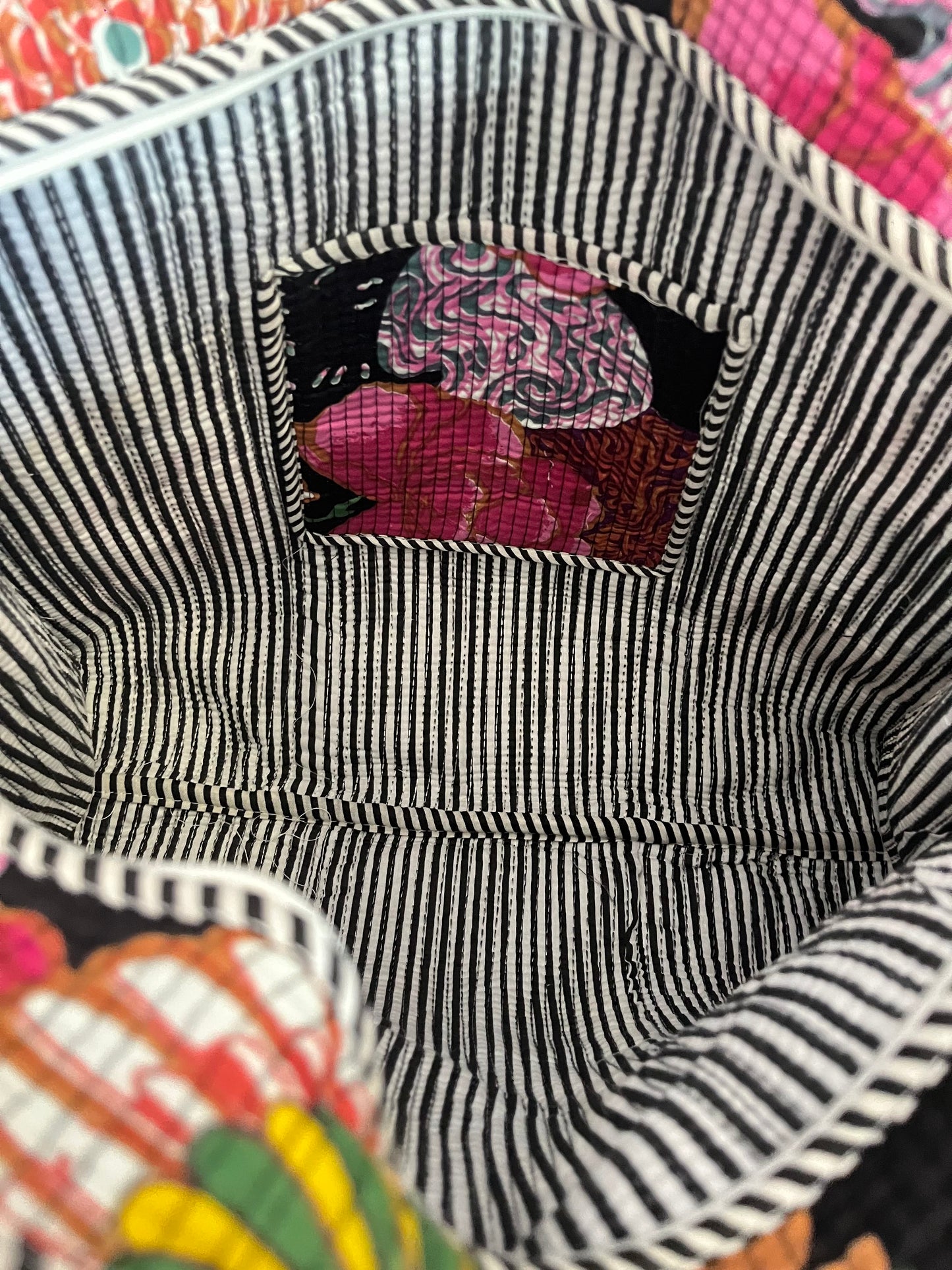 The Midnight Bloom Tote (With Zipper)