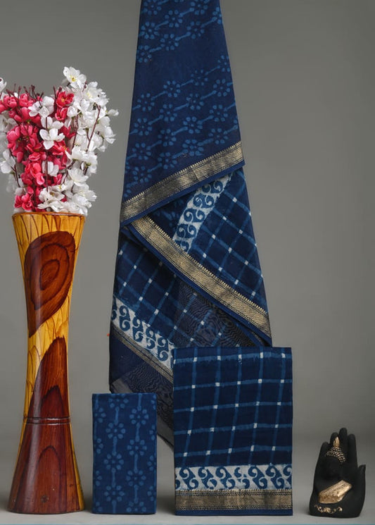 MAHESHWARI SILK SUIT SET