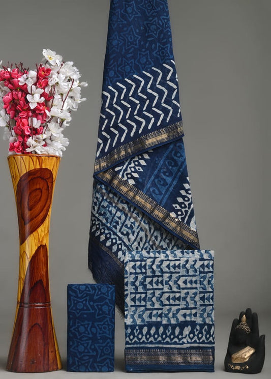 MAHESHWARI SILK SUIT SET