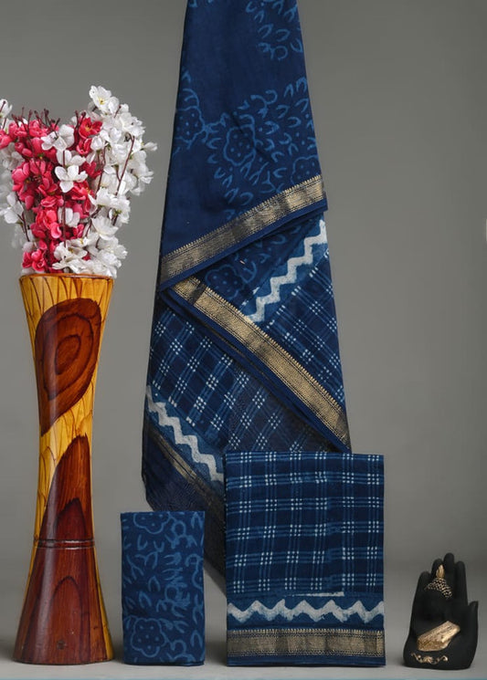 MAHESHWARI SILK SUIT SET