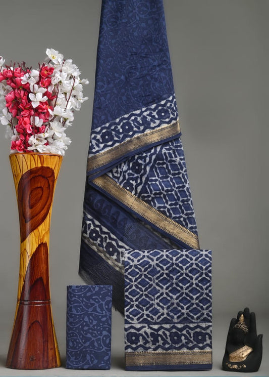 MAHESHWARI SILK SUIT SET