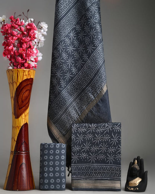 MAHESHWARI SILK SUIT SET