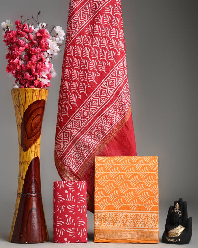 MAHESHWARI SILK SUIT SET