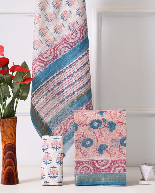 MAHESHWARI SILK SUIT SET