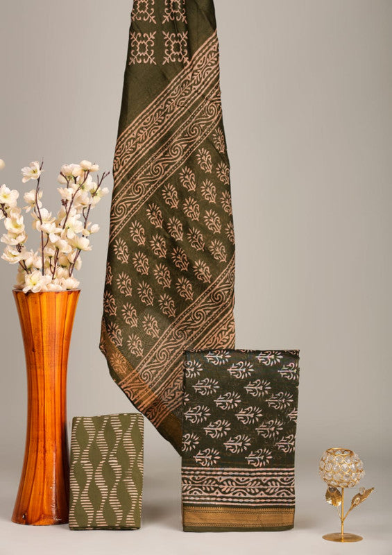 MAHESHWARI SILK SUIT SET