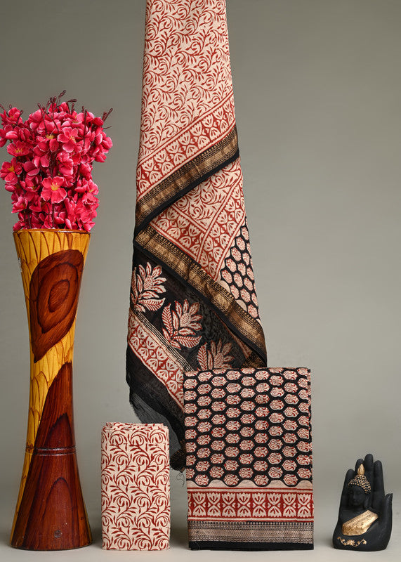 MAHESHWARI SILK SUIT SET