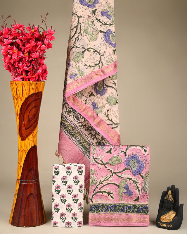 MAHESHWARI SILK SUIT SET