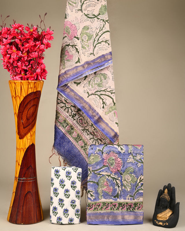 MAHESHWARI SILK SUIT SET