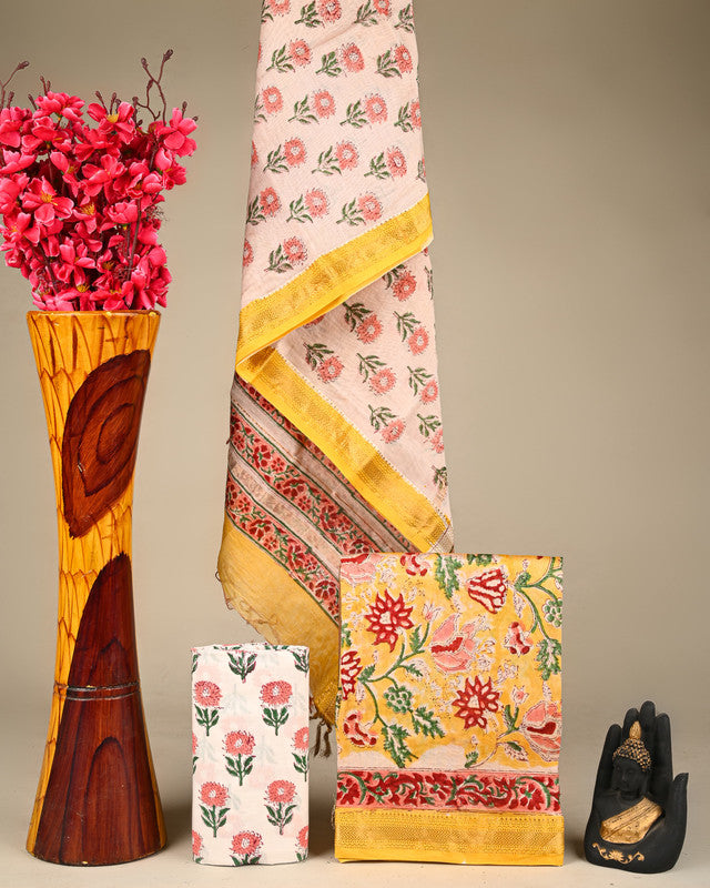 MAHESHWARI SILK SUIT SET