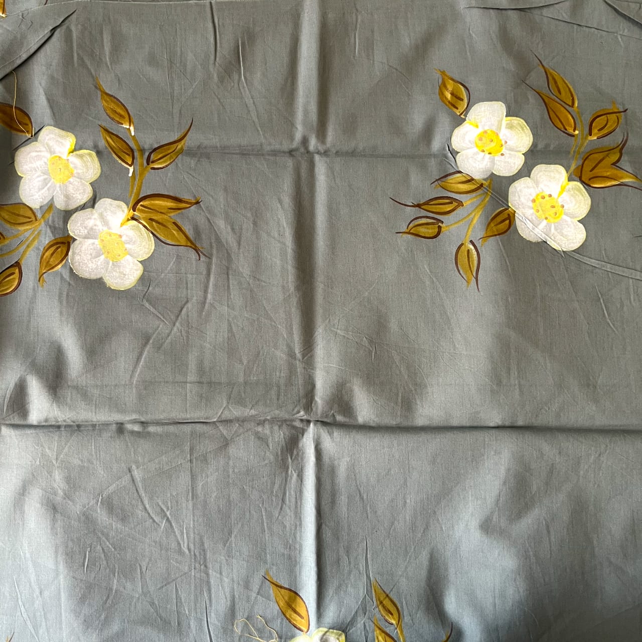 Pure Cotton Unstitched Suit With Chiffon Dupatta