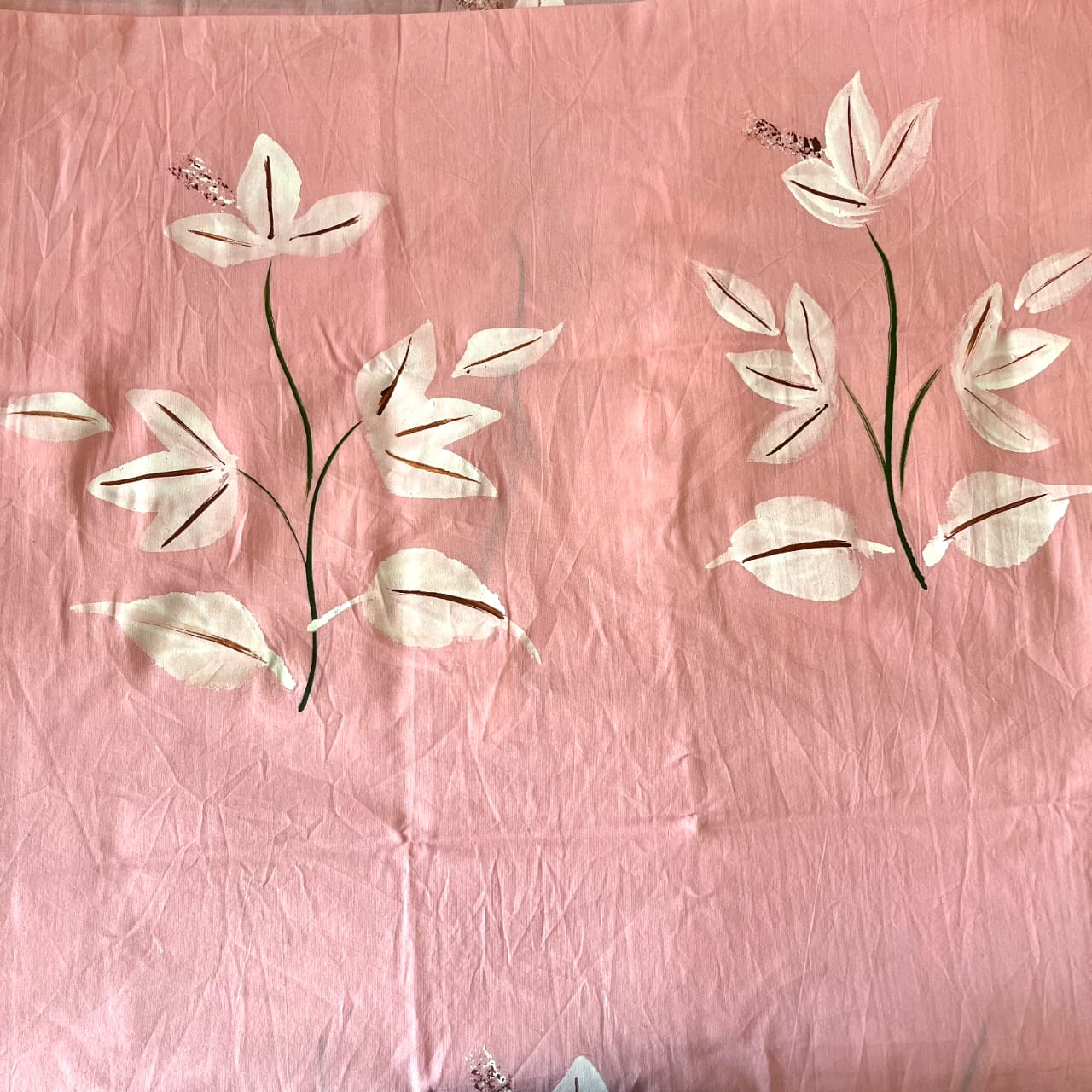 Pure Cotton Unstitched Suit With Chiffon Dupatta