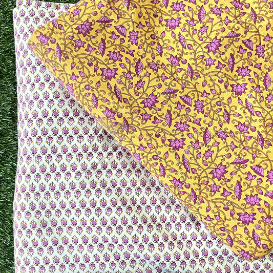 Pure cotton top and bottom set (2.5 mtr top, 2.5 mtr bottom)