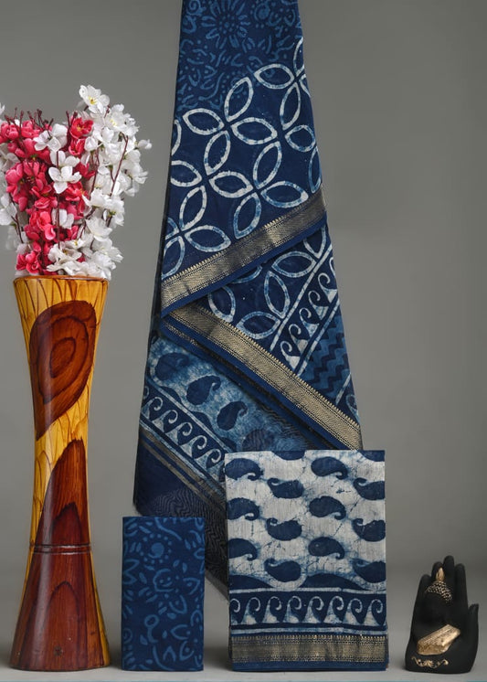 MAHESHWARI SILK SUIT SET