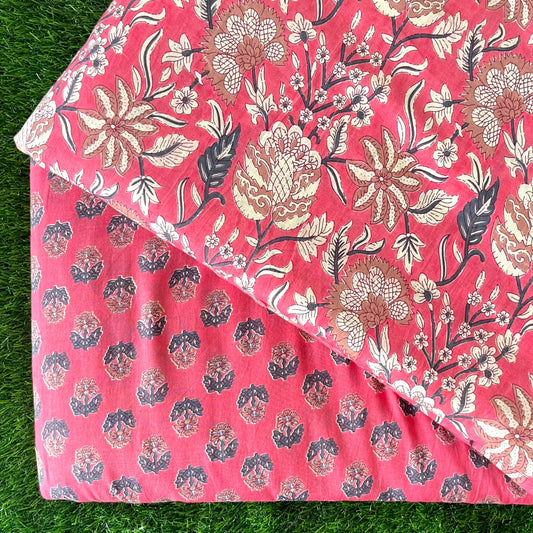 Pure cotton top and bottom set (2.5 mtr top, 2.5 mtr bottom)