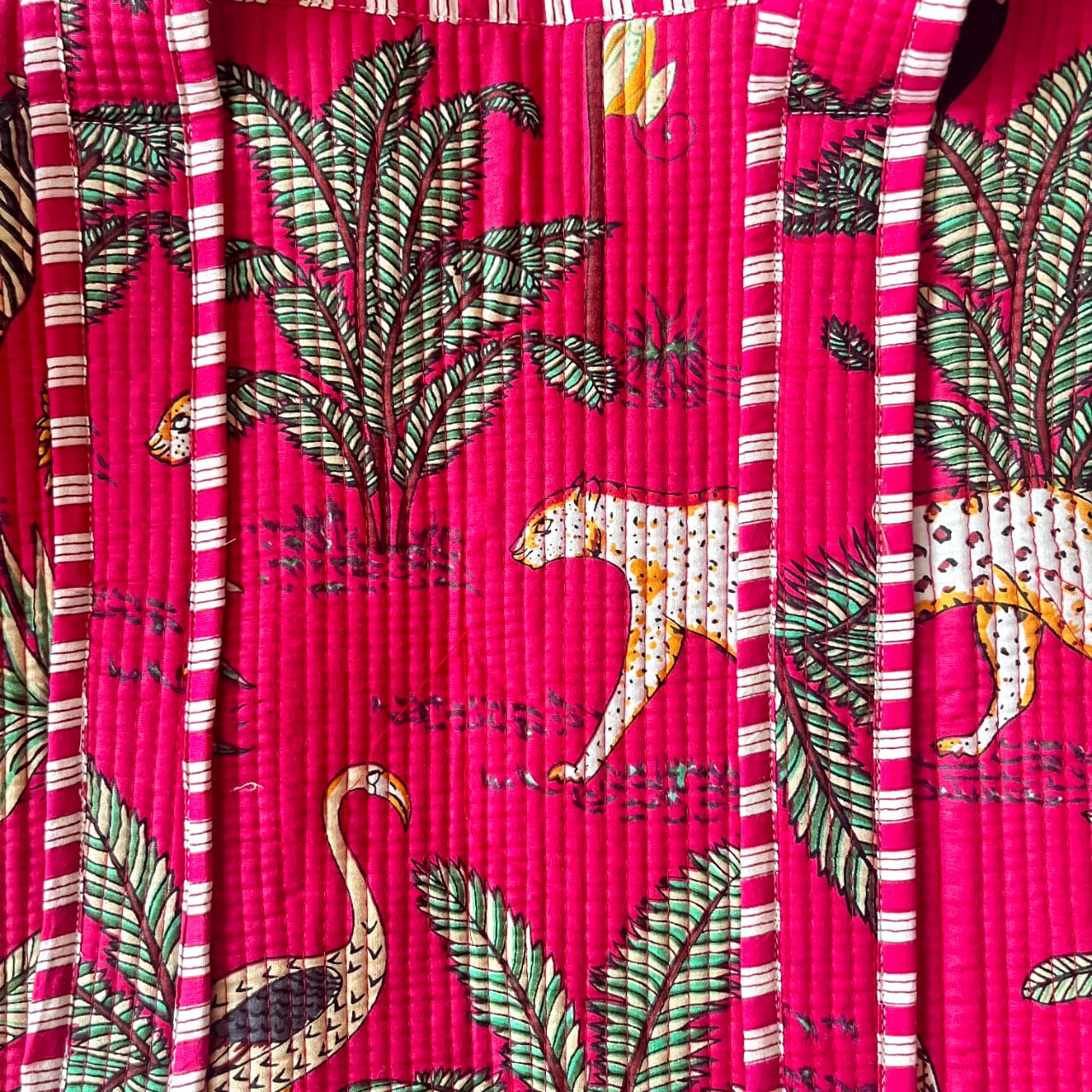 Pink Jungle Safari Tote (With Zipper)