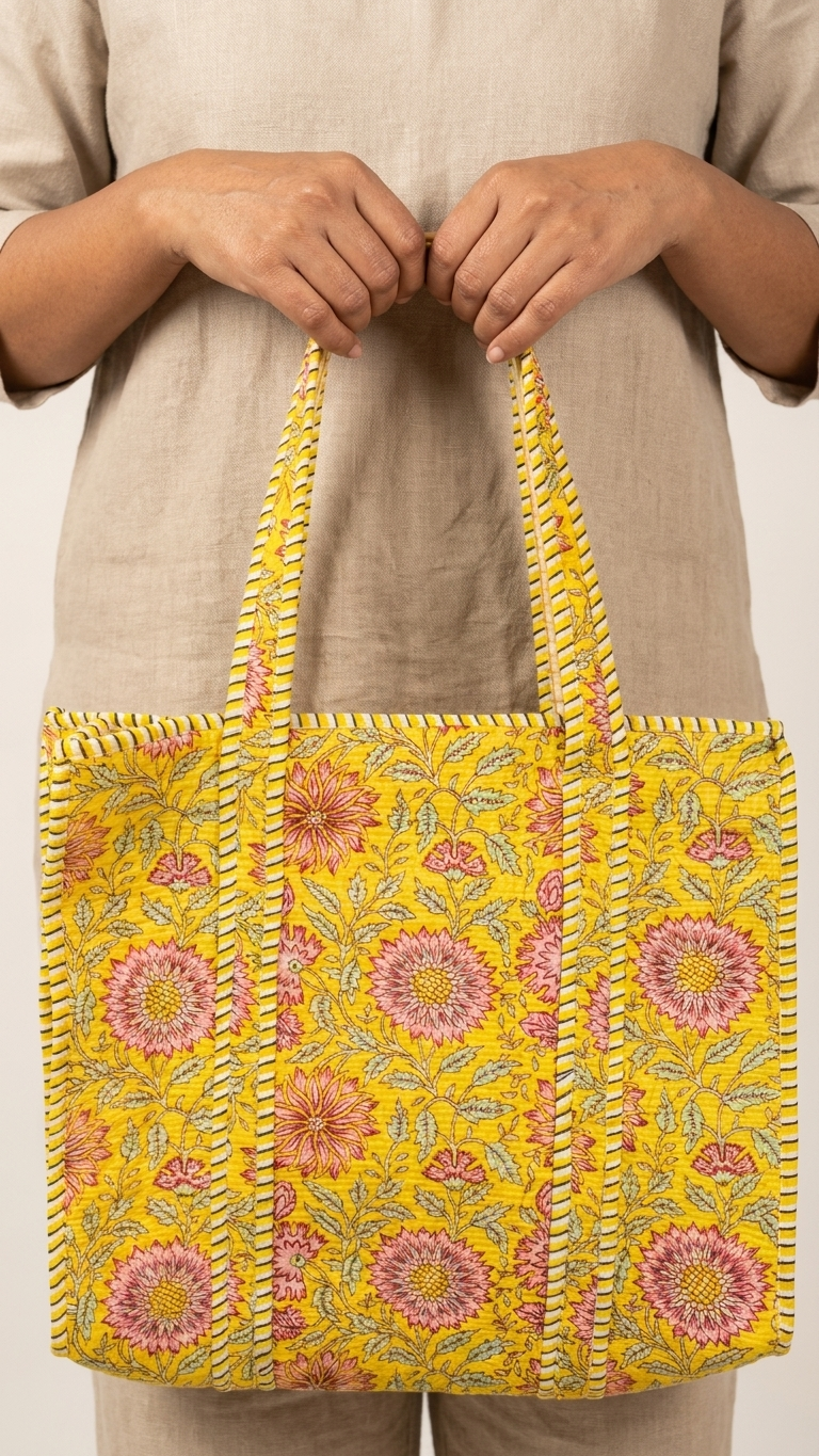 The Sunshine Carryall Tote (With Zipper)