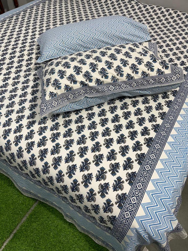 Pure Cotton Handblock Printed Bedsheet