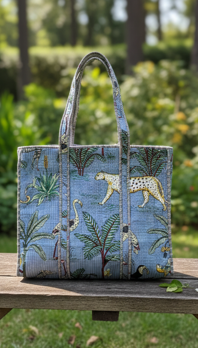 Wildlife Garden Everyday Tote (With Zipper)