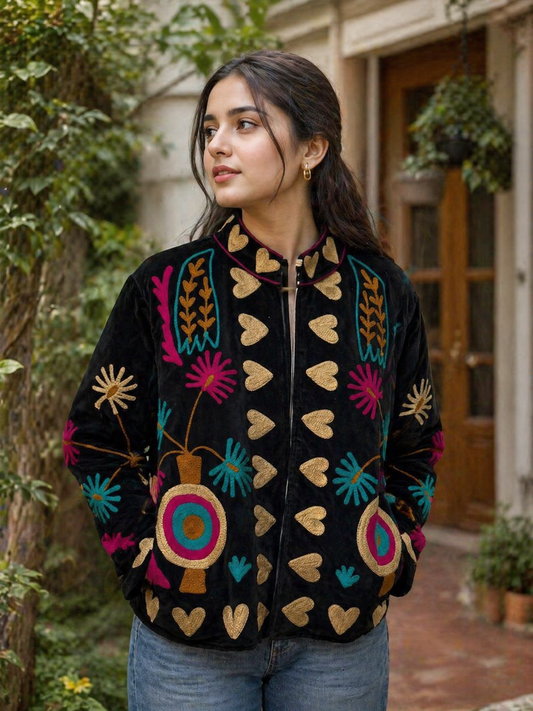 Midnight Heirloom Suzani Jacket
