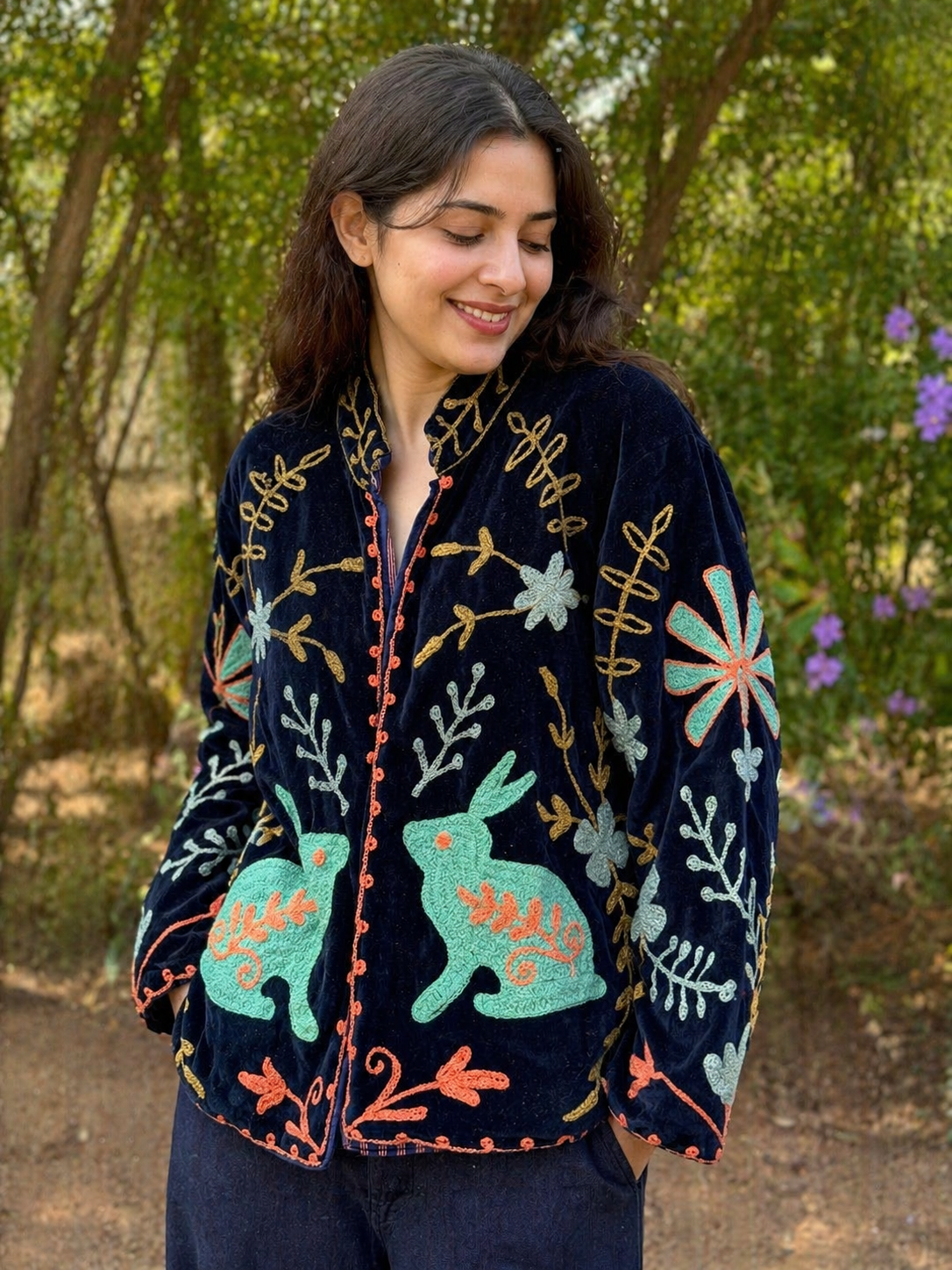 Meher Meadow Embroidered Jacket
