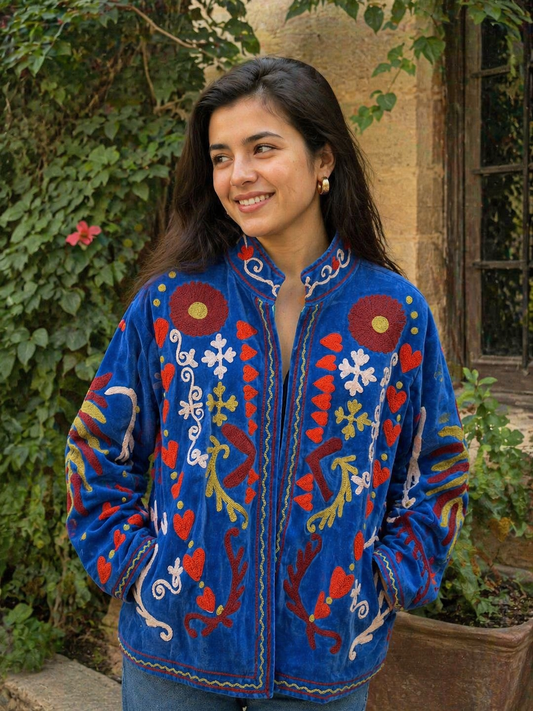 Sapphire Heart Suzani Jacket