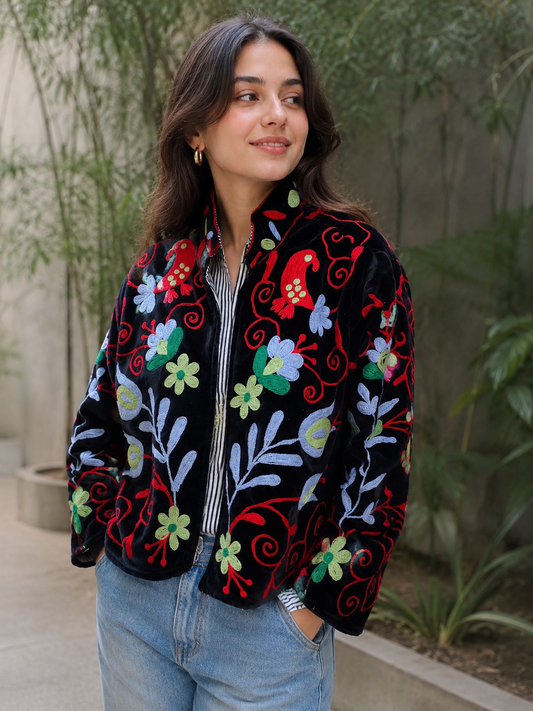 The Scarlet Ivy Suzani Jacket