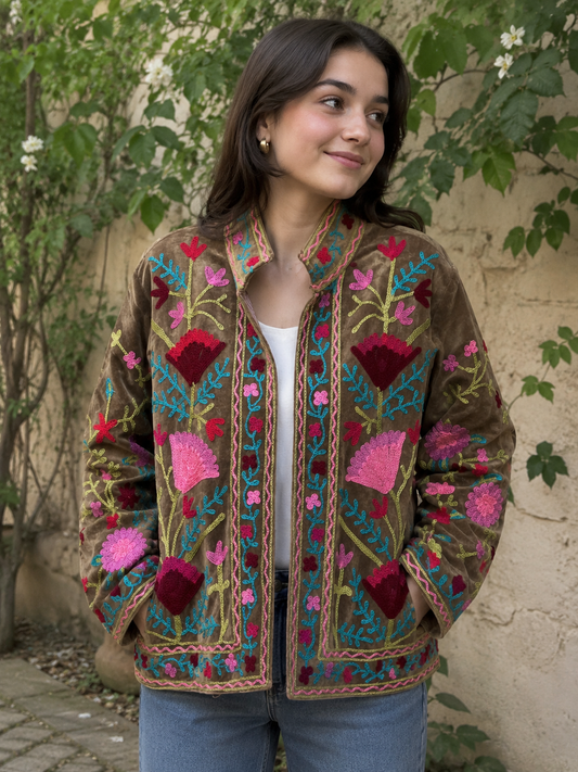Heirloom Petals Suzani Jacket