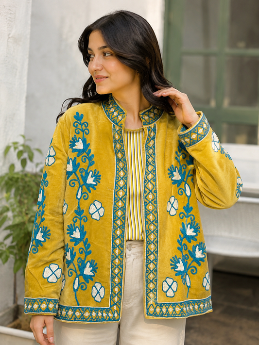 Noor-e-Zafran Suzani Jacket