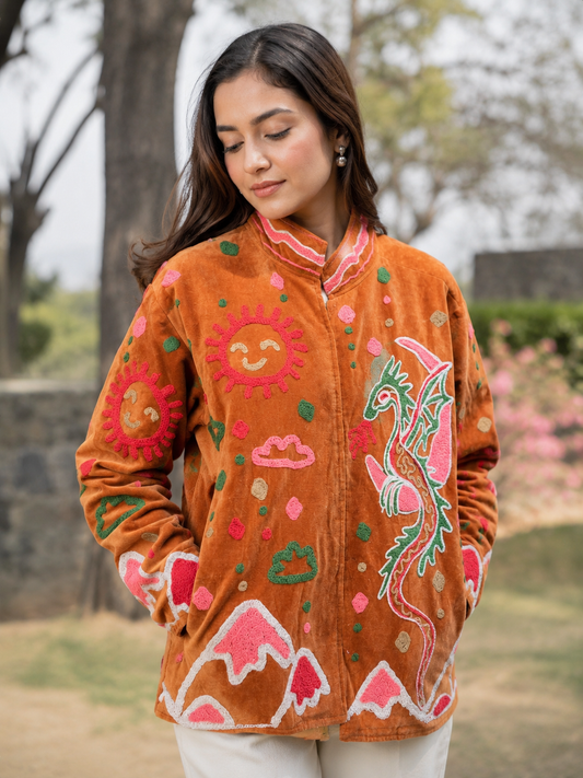 Desert Dragon Suzani Jacket