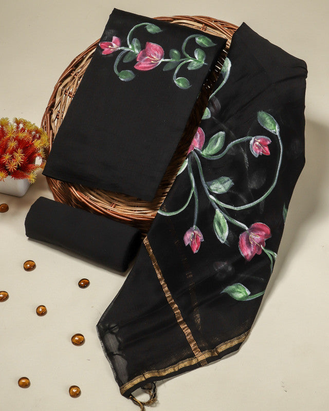 Exclusive Chanderi Silk Suit With Chanderi Silk Dupatta