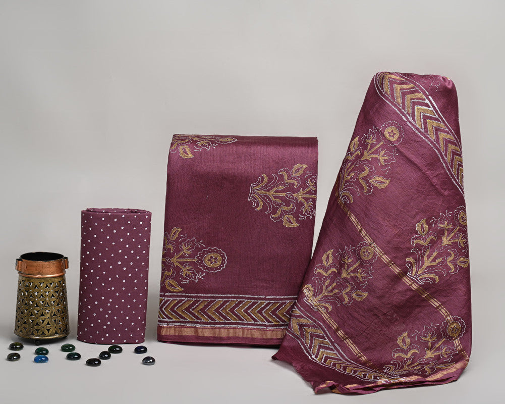 Exclusive Chanderi Silk Suit With Chanderi Silk Dupatta