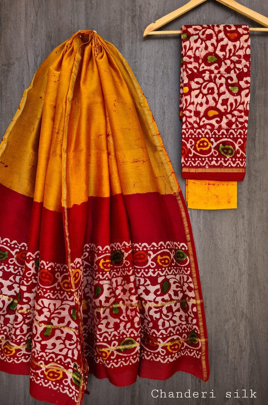 Exclusive Chanderi Silk Suit With Chanderi Silk Dupatta