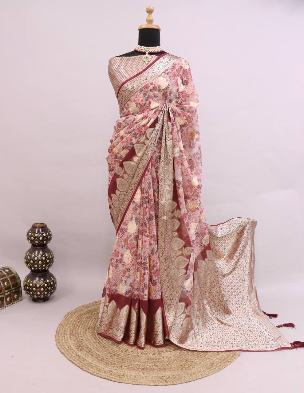 Premium Georgette Silk Saree