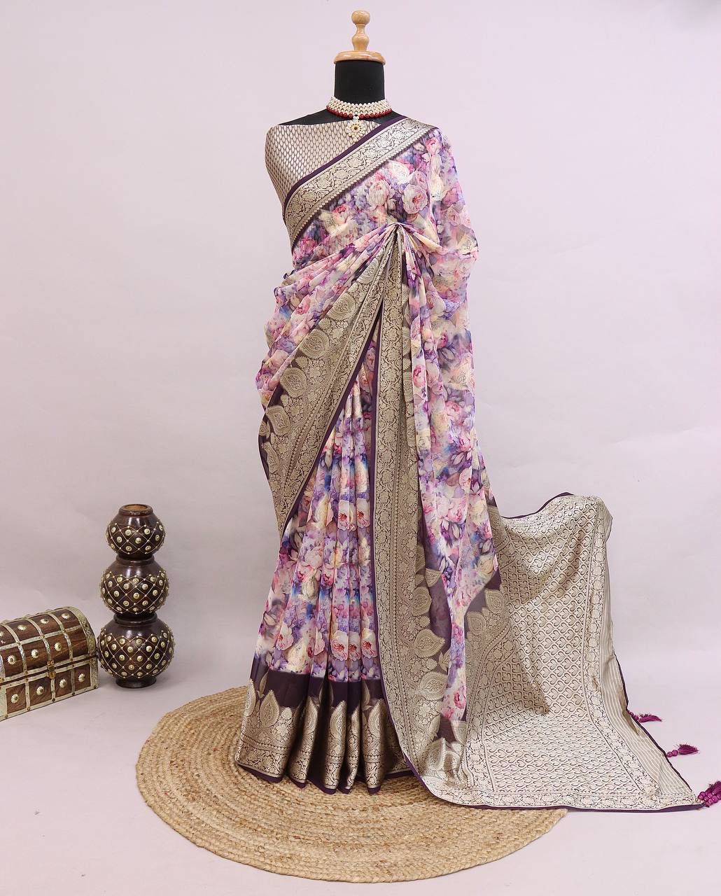 Premium Georgette Silk Saree