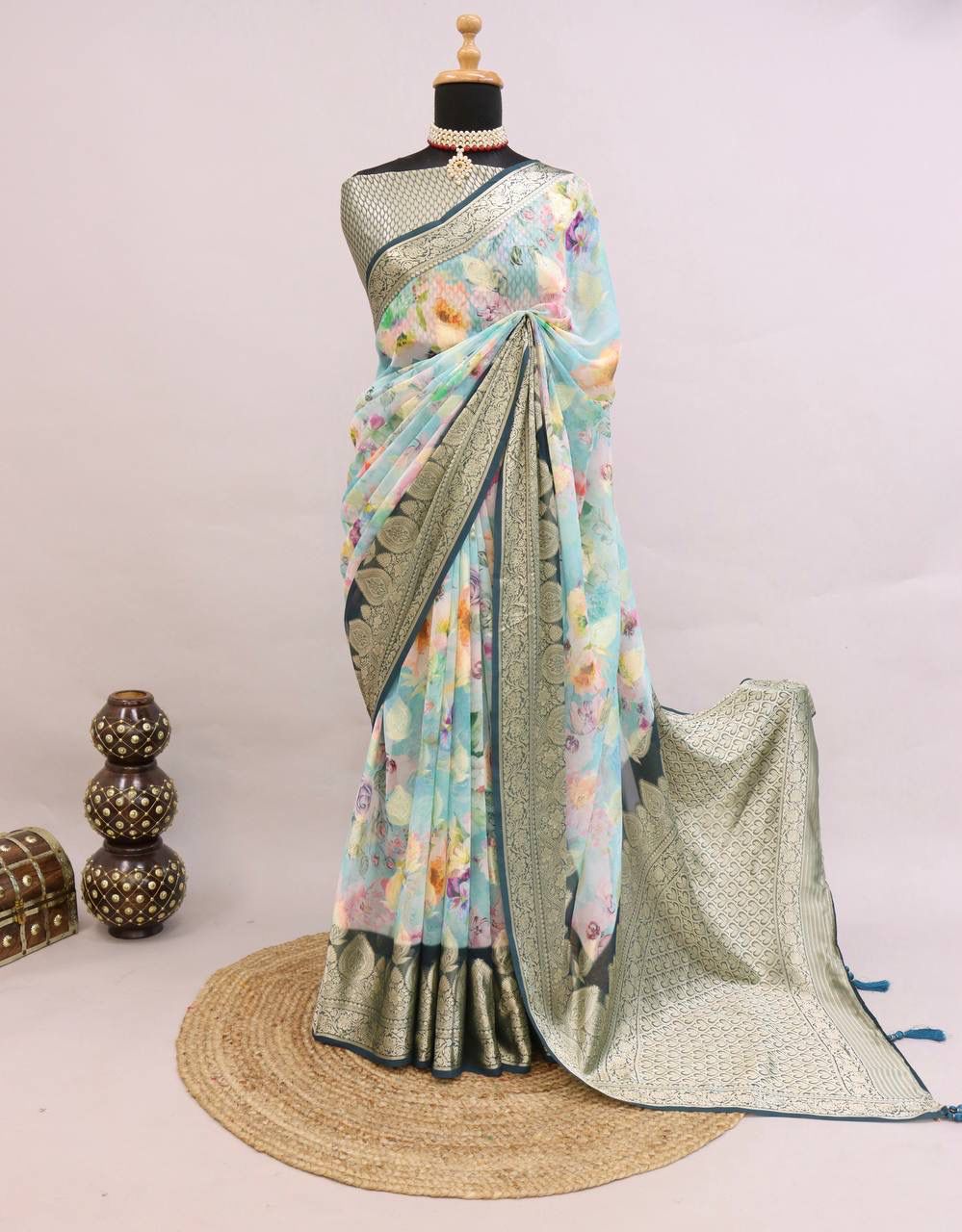 Premium Georgette Silk Saree