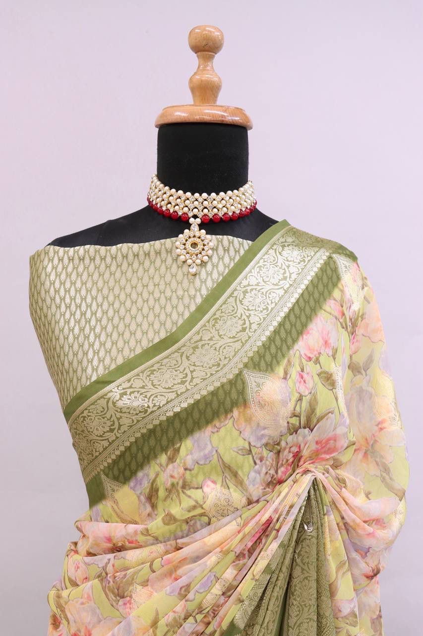 Premium Georgette Silk Saree