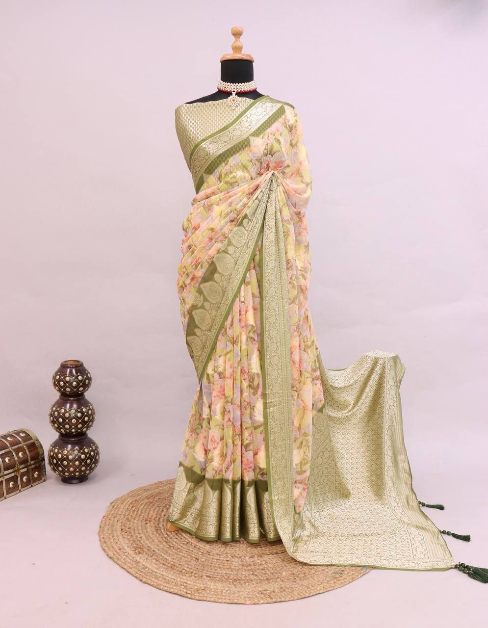 Premium Georgette Silk Saree