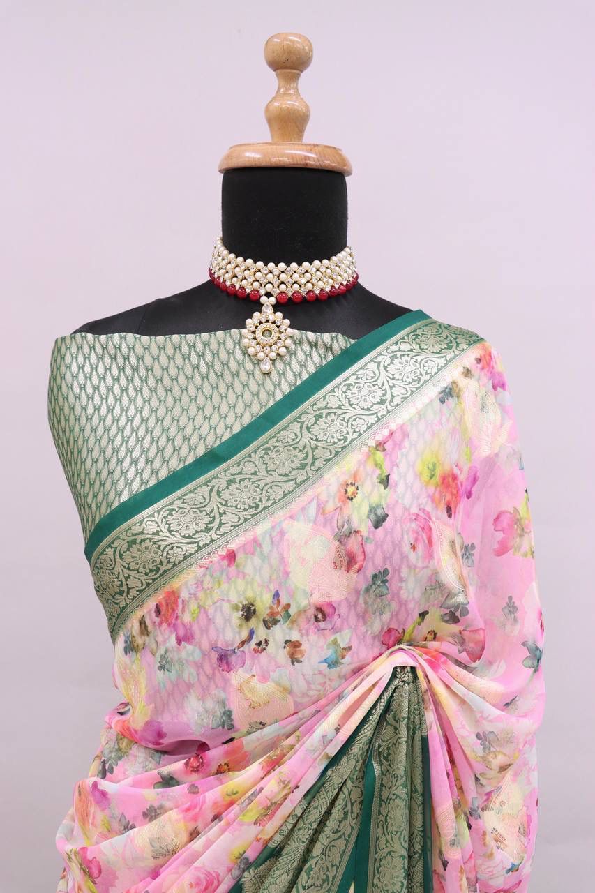 Premium Georgette Silk Saree