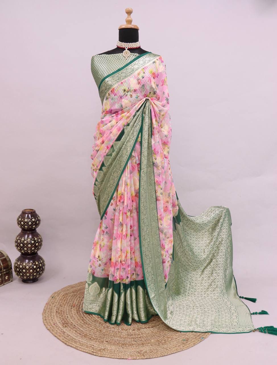 Premium Georgette Silk Saree