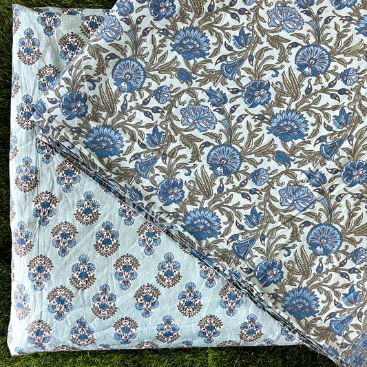 Pure cotton top and bottom set (2.5 mtr top, 2.5 mtr bottom)