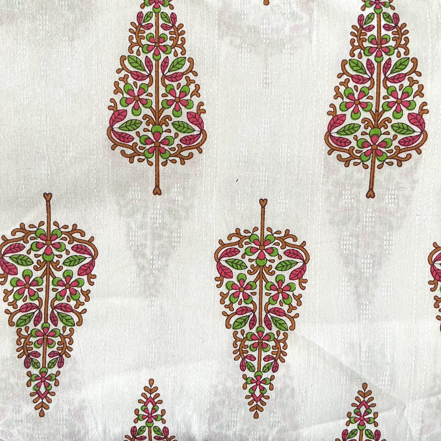 Pure Cotton Unstitched Suit With Cotton Dupatta