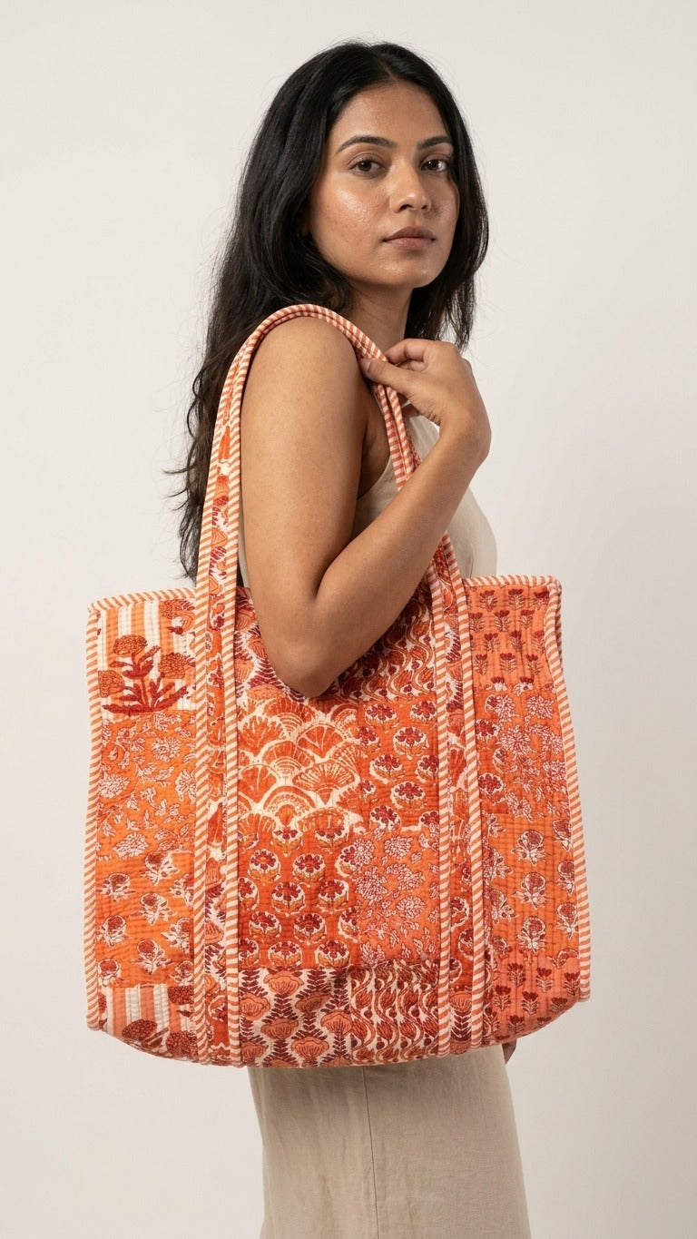 The Heritage Patchwork Tote (With Zipper)