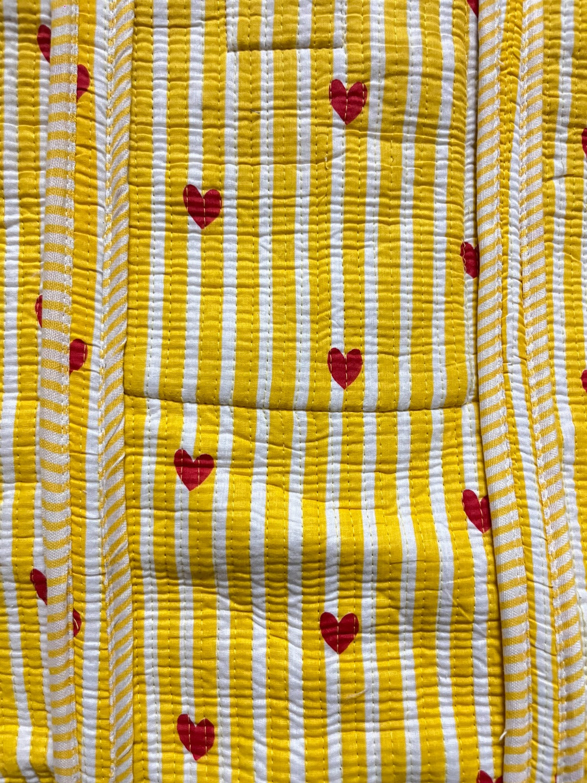 Honey Heart Tote and Pouches (With Zipper)