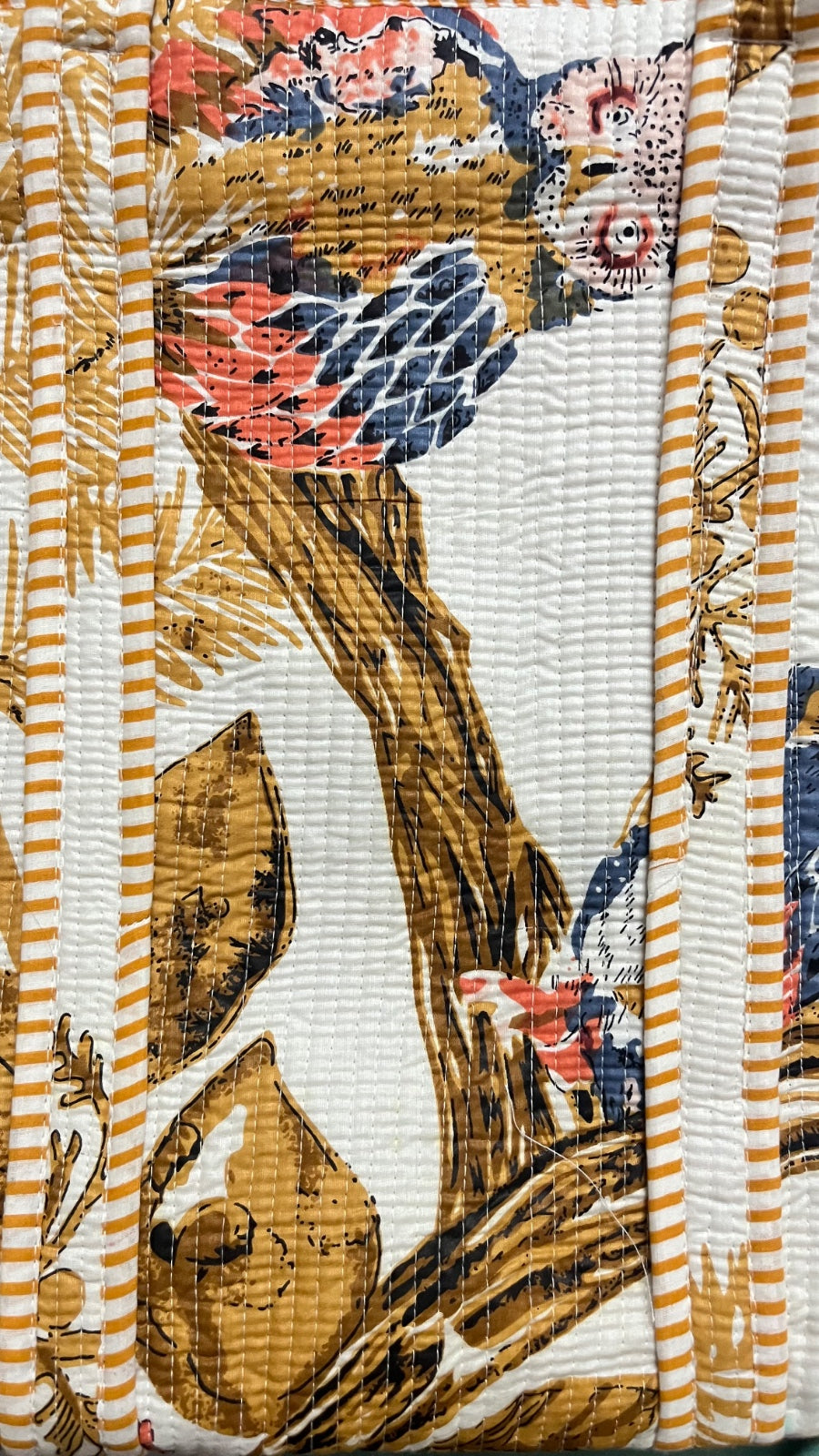 Autumn Birdsong Tote (With Zipper)
