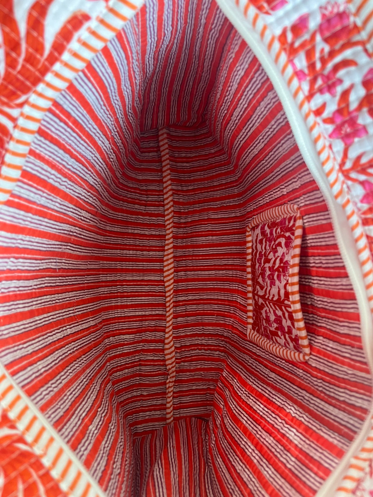 The Garnet Bloom Tote and Pouches (With Zipper)