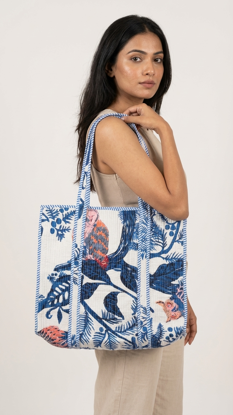 Celestial Forest Carryall Tote (With Zipper)