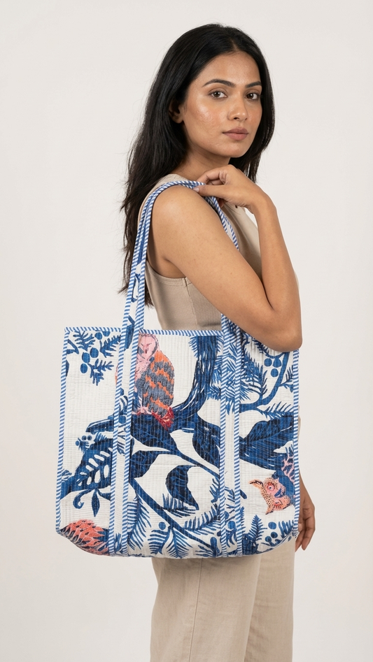 Celestial Forest Carryall Tote (With Zipper)