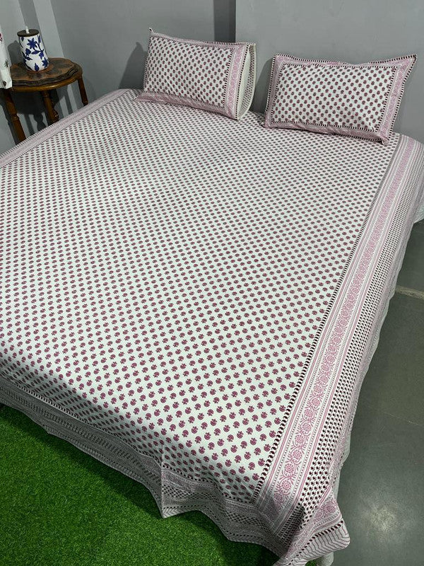 Pure Cotton Handblock Printed Bedsheet