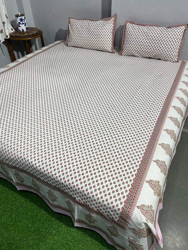 Pure Cotton Handblock Printed Bedsheet