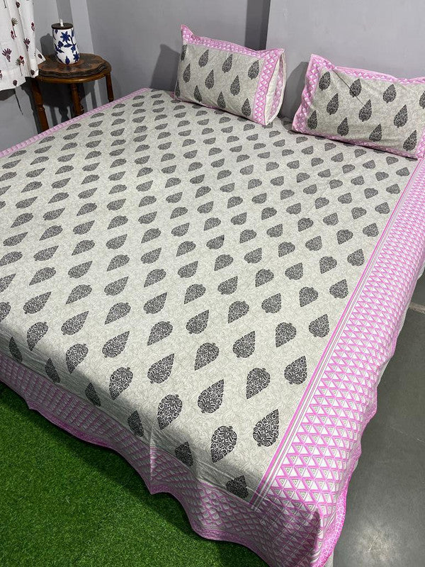 Pure Cotton Handblock Printed Bedsheet